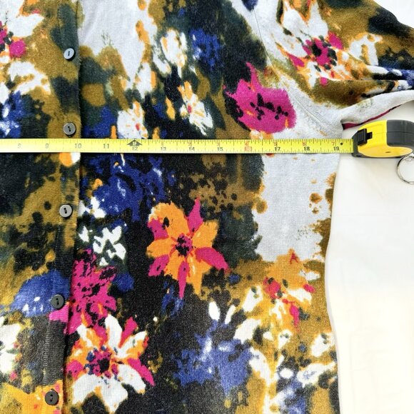 Joseph A Women’s Flower Cardigan Large - Picture 9 of 13